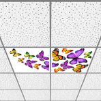 Gök Panel 60X60 LED Panel Aydınlatma Armatür Avize Sıva Altı Desenli 1x2 Ikili Grup 46510774SA - 6400K - Beyaz