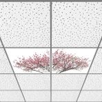 Gök Panel 60X60 LED Panel Aydınlatma Armatür Avize Sıva Altı Desenli 1x2 Ikili Grup 46510782SA - 6400K - Beyaz