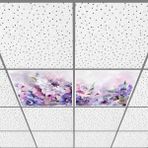 Gök Panel 60X60 LED Panel Aydınlatma Armatür Avize Sıva Altı Desenli 1x2 Ikili Grup 46510820SA - 6400K - Beyaz