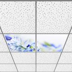 Gök Panel 60X60 LED Panel Aydınlatma Armatür Avize Sıva Altı Desenli 1x2 Ikili Grup 46510876SA - 6400K - Beyaz