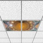 Gök Panel 60X60 LED Panel Aydınlatma Armatür Avize Sıva Altı Desenli 1x2 Ikili Grup 46510887SA - 6400K - Beyaz