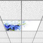 Gök Panel 60X60 LED Panel Aydınlatma Armatür Avize Sıva Altı Desenli 1x2 Ikili Grup 46510895SA - 6400K - Beyaz
