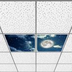 Gök Panel 60X60 LED Panel Aydınlatma Armatür Avize Sıva Altı Desenli 1x2 Ikili Grup 46511094SA - 6400K - Beyaz