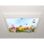 Gök Panel 60X60 LED Panel Aydınlatma Armatür Avize Sıva Üstü Desenli Tekli 46510684SU - 6500K - Beyaz