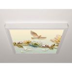 Gök Panel 60X60 LED Panel Aydınlatma Armatür Avize Sıva Üstü Desenli Tekli 46510794SU - 6500K - Beyaz