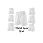 Gök Sports 7 Adet Futbol Şortu Spor Şortu Halı Saha Futbol Şortu Antrenman Şortu Fitness Şortu Deniz Şortu