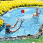 Gök Sports Dayanıklı Kauçuk Ay Top Plaj ve Havuz Topu Yüzme Suya Batmayan Zıplayan Renkli Top