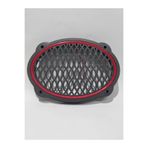 GÖKAK ELEKTRONİK KIRMIZI-Oval Silikon şerit led ışıklı hoparlör kapağı çiftli