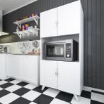 Gökberk GB-2300 %100 Mdf 4 Kapaklı Fırın Bölmeli Çok Amaçlı Dolap