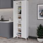 Gökberk GB-3002 %100 Mdf 8 Raflı 2 Kapaklı Çok Amaçlı Dolap