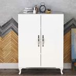 Gökberk GB-3400 %100 Mdf 4 Raflı 2 Kapaklı Çok Amaçlı Dolap