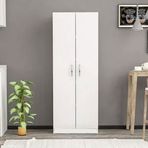 Gökberk GB-4100 %100 Mdf 2 Kapaklı 5 Raflı Çok Amaçlı Dolap