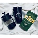 Gökcan Home Monarch 250gr & French Press & Kapaklı Kahve Bardağı Hediye Seti