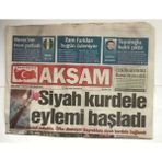 Gökçe Koleksiyon Akşam Gazetesi 15 Ocak 2000 - Sezen Aksu Israilde Fethetti GZ5979