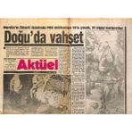 Gökçe Koleksiyon Aktüel Gazetesi 22 Haziran 1987 - Tarık Akan Bu Kez Deri Işçisi - Mardinin Ömerli Ilçesinde Pkk Militanları 16SI Çocuk , 31 Kişiyi Katlettiler GZ117329