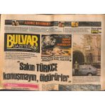 Gökçe Koleksiyon Bulvar Gazetesi 24 Mart 1983 - Türkan Şoray, Emel Sayın, Muazzez Abacının En Büyük Korkuları Yaşlanmakmış -Marsilyada Türkçe Konuşmayın Öldürüyorlar GZ132374
