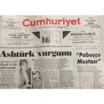 Gökçe Koleksiyon Cumhuriyet Gazetesi 17 Kasım 2000-AHMET Kaya Yaşamını Yitirdi GZ45139