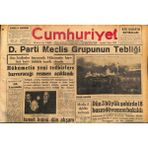 Gökçe Koleksiyon Cumhuriyet Gazetesi 7 Mayıs 1959 - D.parti Meclis Grupunun Tebliği - Ismet Inönü Dün Akşam Trenle Ankaraya Gitti GZ120096