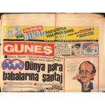 Gökçe Koleksiyon Güneş Gazetesi 14 Mart 1983 - Ayakkabı Kutusunda Eroin Taşıyan 2 Öğrenci Yakalandı - Fenerbahçe Liderliği Bu Haftada Bırakmadı GZ132341