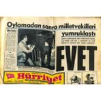 Gökçe Koleksiyon Hürriyet Gazetesi 13 Nisan 1975 - Türkan Şoray, Son Filminde Geceliklerle Dolaşıyor - Süreyya`nın Hayatı Filme Alınıyor GZ88195
