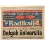Gökçe Koleksiyon Radikal Gazetesi 28 Temmuz 2001 - Borsa On Bini Geçemiyor GZ3176