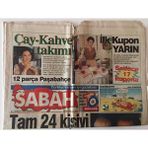 Gökçe Koleksiyon Sabah Gazetesi 3 Temmuz 1995 - Mecliste T.c. Yasağı Önergede Türkiye Cumhuriyeti Yerine T.c.yazılmasın GZ13060