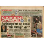 Gökçe Koleksiyon Sabah Gazetesi 31 Temmuz 1986 - Cumhurbaşkanı Evren Siyasi Yasakları Savunmaktan Vazgeçiyor - Manisaya Ara Seçim Hediyesi Helikopter GZ125959