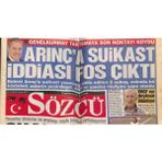 Gökçe Koleksiyon Sözcü Gazetesi 24 Aralık 2009 - Izmirde 3 Türk Casus Yakalandı - Polis Müdürüne Maganda Kurşunu GZ95522
