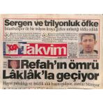 Gökçe Koleksiyon Takvim Gazetesi 27 Mart 1997 - Estetik Ameliyat Olan Ajda Pekkana Evinde Bakım - Karen Istanbula Geliyor GZ93644