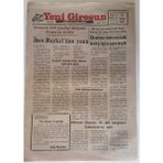 Gökçe Koleksiyon Yeni Giresun Gazetesi 7 Eylül 1995 - Ibre Baykaldan Yana GZ31047