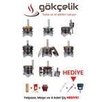 Gökçelik Semaverli Güveç Mangal 20 Parça Toprak Tandır Et Kavurma Tavası/gözleme Yufka Saçlı Kamp Sobası
