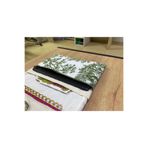 GÖKDAĞ BEDDING Fermuarlı Yeşil Desenli El Yapımı Tablet Kılıfı Organizer-Kalemlik Ve Defter Bölmeli