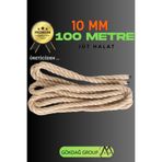 GÖKDAĞ GROUP 10 MM 100 Metre Jüt Halat Dekoratif Hasır İp Urgan Maket