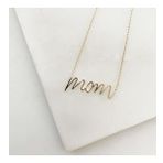 Gökdeniz 925 925 Ayar Mom Yazılı Kadın Gümüş Kolye