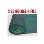 Gökkuşağı Abdioğulları %95 Gölgelik File 1,5m X 15m Bahçe Çit Örtüsü Meyve Ağacı Örtüsü