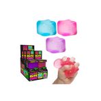 Gökkuşağı Sepeti Nee Doh Şeffaf Küp Squishy Stres Oyuncağı - Renkli Jel Küp