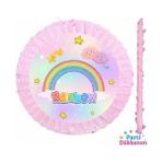 Gökkuşağı Temalı Pinyata 42 Cm + Sopası