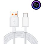 Gökkuşağı Xiaomi Mi 10 -11-12 ve Type C Telefonlarla Uyumlu Turunçu Uçlu Hızlı Type C Şarj Kablosu