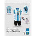 Gökmenspor Arjantin. Dünya Kupası Lionel.messi.siyah Şort Iç Saha Çocuk Forması 4 Parça - 13 - 14 Yaş - Çok Renkli