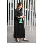 Goknur Arslan Oversize Gömlek Elbise - 01-Gri - Standart