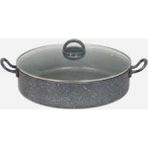 Göksan Mutfak Granit Karnıyarık Sanayi Tip Büyük Boy Tencere - Gri - 38cm