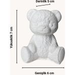 Göktaşı Tozu Silikon Kalıp Ayıcık Figür Mum Taş Tozu Epoksi Silikon Ithal Kalıp - Krem