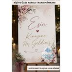Göktuğ Hediyelik Kişiye Özel Karşılama Panosu 35x50 cm 50x70 cm Düğün, Kına, Nişan, Sünnet, Mevlüt