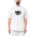 Göktürk Kurt Oversize Beyaz Tişört - XL
