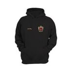 Göktürkçe Türk Yazılı Bozkurt Sembolü Türkiye ve Türk Bayrağı Kurt Regular Fit %100 Pamuk Sweatshirt - Siyah