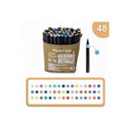 Gökyüzü ışığı 48li Akrilik Marker Kalem Seti - Capybara Desenli