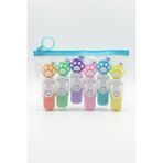 Gökyüzü Işığı Sevimli Kedi Başlıklı Mini Fosforlu Keçeli Kalem-6lı SET-FOSFOR06 - 1 Adet - Çok Renkli
