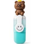 Gökyüzü Işığı Sevimli Mini Fosforlu Keçeli Kalem-6lı Set-Mini Ayıcık BAŞLIKLI-FOSFOR03 - 1 Adet - Çok Renkli