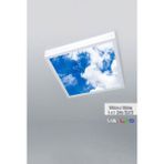 Gökyüzü Panel 1 x 1-TEKLI-60 x 60-TAVANA Yapışık LED PANEL-54W-SIVA Üstü Avize-Kolay Montaj-Bulutlu- LED - Beyaz