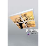 Gökyüzü Panel 124 cm x 124 cm -DÖRTLÜ- Led-Sıva ÜSTÜ-216W-EKMEK Fırını LED Aydınlatma-Avize Modelleri- - Beyaz
